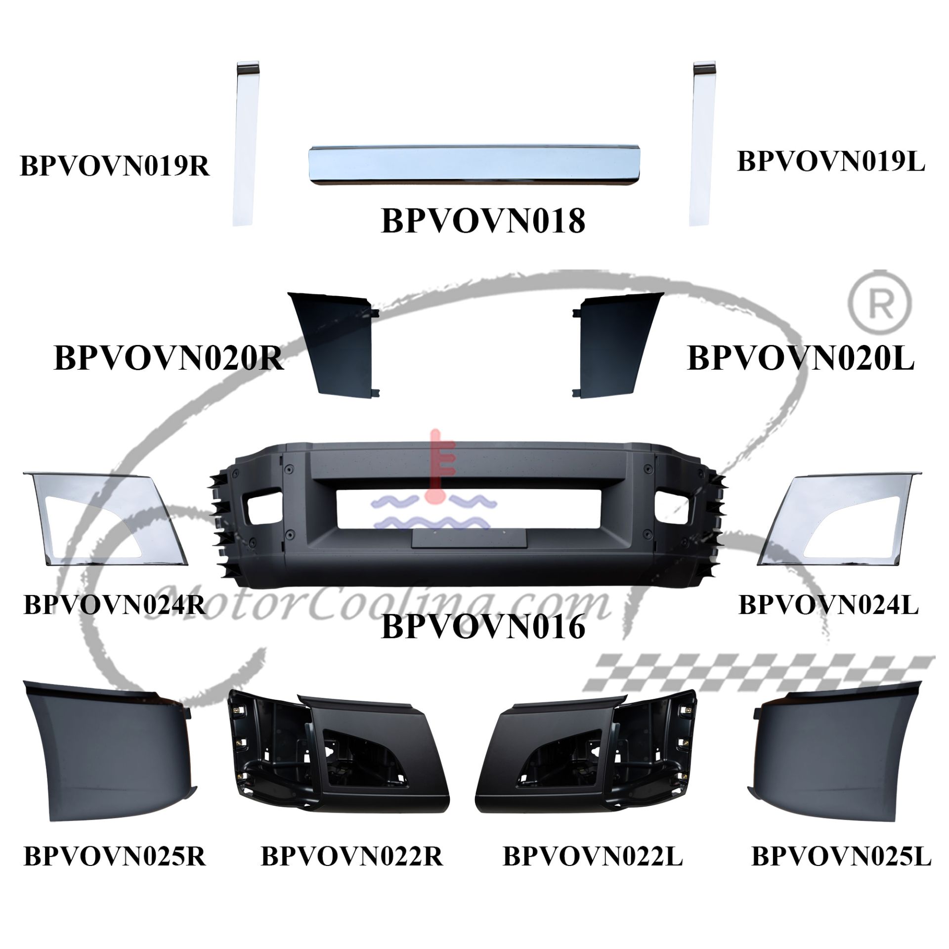 18+ BUMPER SET WITH FOG LIGHT